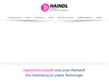 Tablet Screenshot of haindl-kunststoff.de